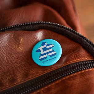 Greek Meeple Pin