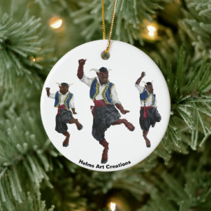 Greek Minotaurs Dance Celebration Fantasy Ornament