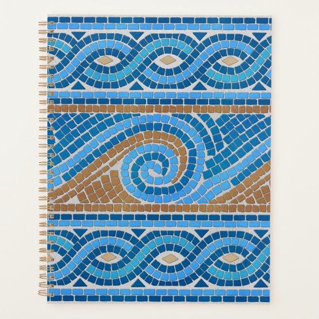 Greek Mosaic Tile Ornament Planner (Front)