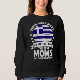Greek Mum Greece Mothers Day Mama Greek American Sweatshirt