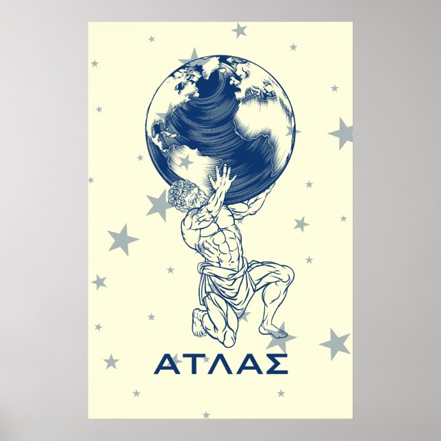 Greek Mythology Atlas Ancient Greece  Poster (Front)