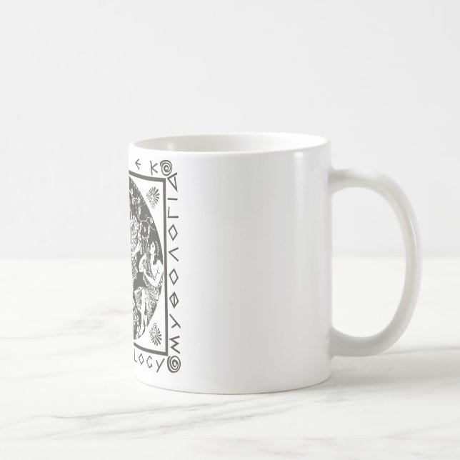Greek Mythology (black) Coffee Mug (Right)