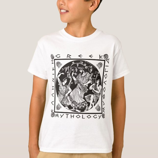Greek Mythology (black) T-Shirt (Front)