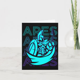 Greek Mythology Gifts Ares Greek God War Retro Are Card
