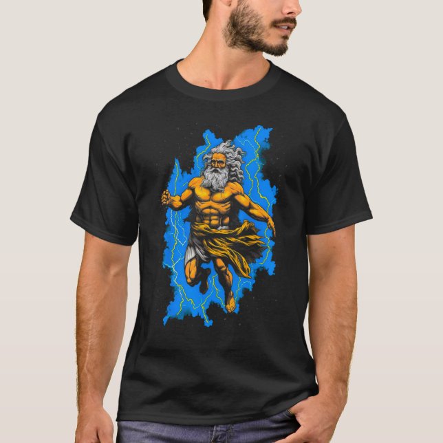 Greek Mythology God Zeus T-Shirt (Front)