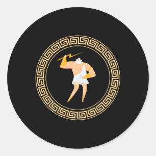 Greek Mythology Gods Ancient Greece Classic Round Sticker
