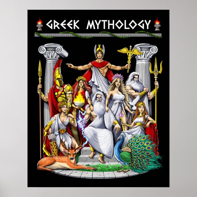Greek Mythology Gods Poster (Front)