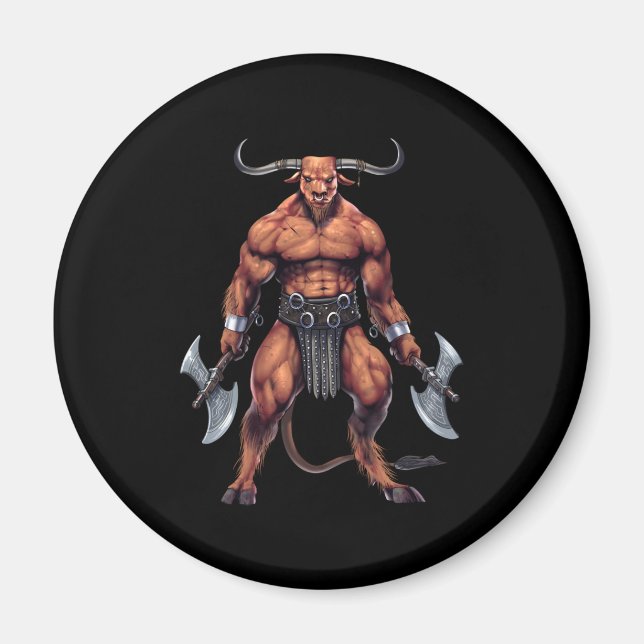 Greek Mythology Minotaur Magnet (Front)