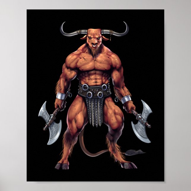Greek Mythology Minotaur Poster (Front)