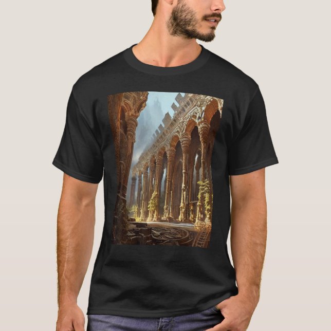 Greek Mythology Temple Ruins Greece Athens T-Shirt (Front)