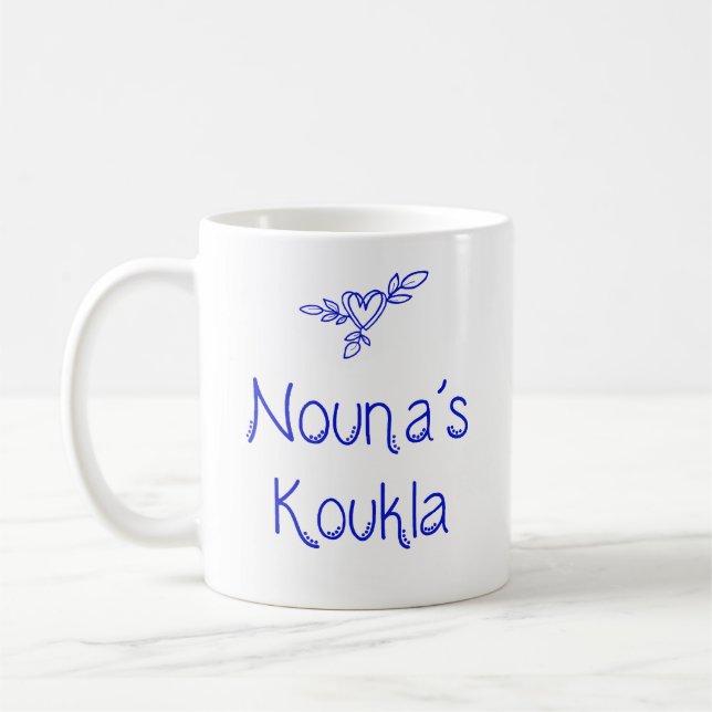 Greek Nouna's Koukla Mug  (Left)