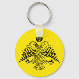 Greek Orthodox Church flag Mount Athos religious Key Ring