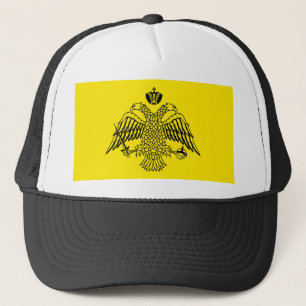 Greek Orthodox Church flag Mount Athos religious Trucker Hat