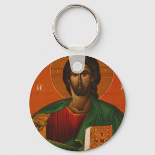 GREEK ORTHODOX ICON JESUS CHRIST KEY RING