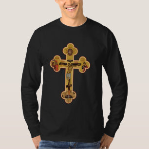 Greek Orthodox Jesus Christ Cross Icon T-Shirt