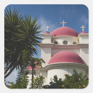Greek Orthodox Monastery Square Sticker