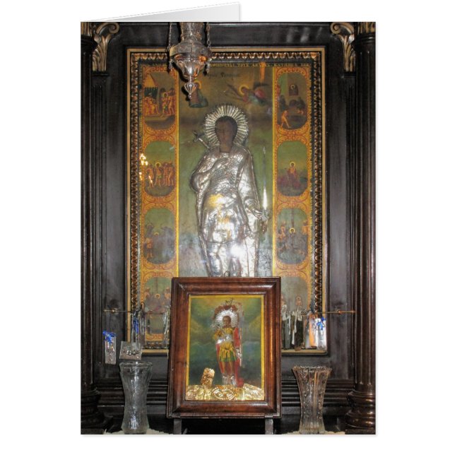 Greek Orthodox Religious Icon of a Saint (Front)