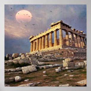 Greek Parthenon Poster
