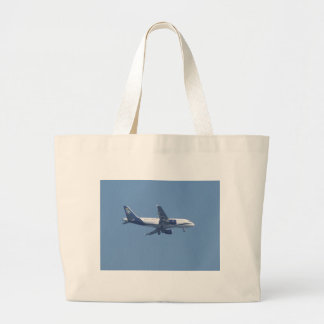 Greek Passenger Jet Large Tote Bag