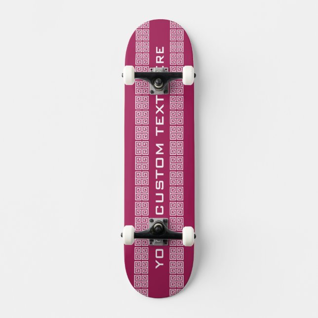 Greek Pattern custom skateboards (Front)