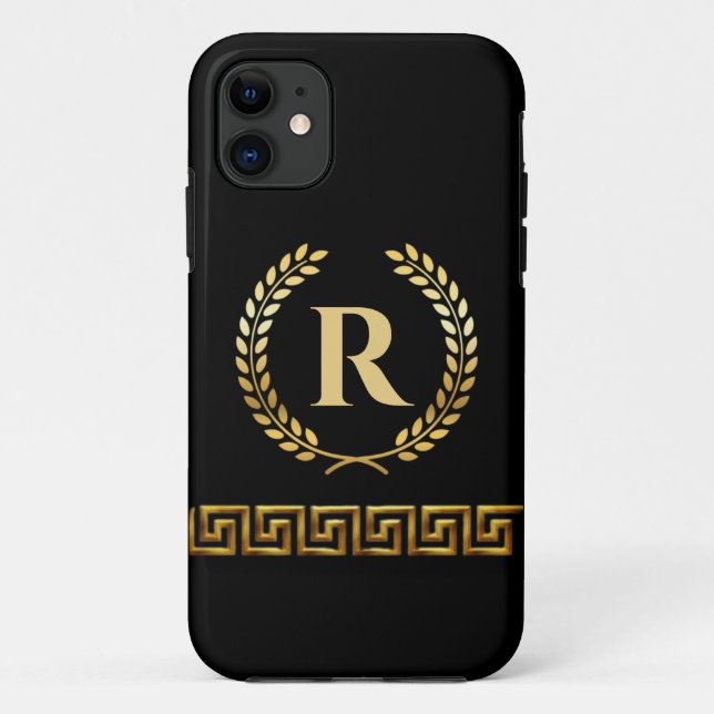 Greek Personalised Initial Case-Mate iPhone Case (Back)