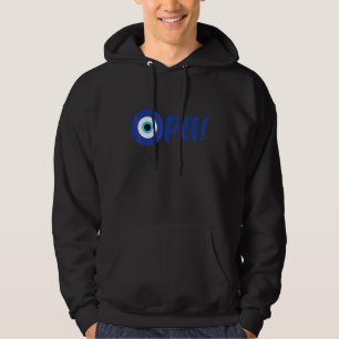 Greek Pride Opa Evil Eye Hellas Greece Evil Eye Ma Hoodie