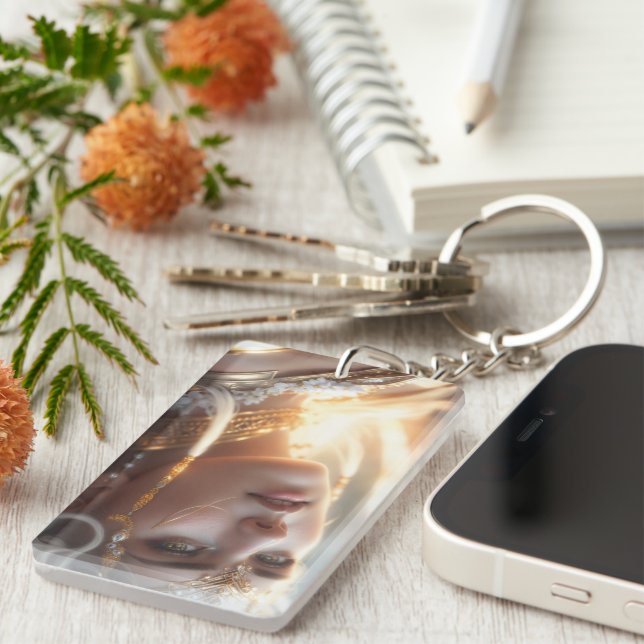 greek princess key ring (Front Right)