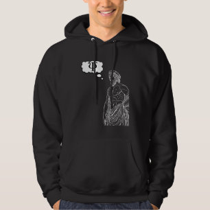 Greek Psi Statue Thought Bubble Expressing Thought Hoodie