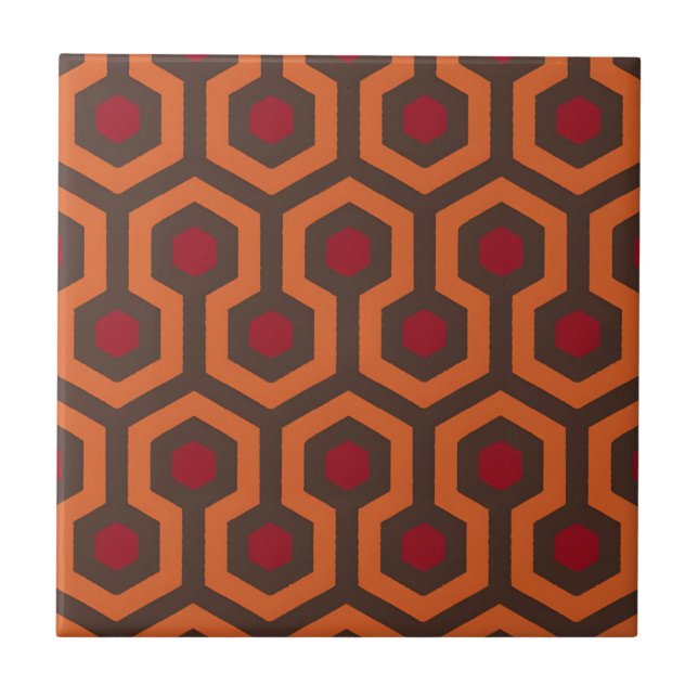 greek red orange pattern tiles (Front)
