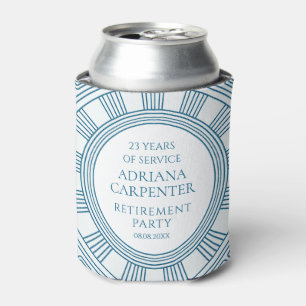 Greek Retirement Party in blue Can Cooler