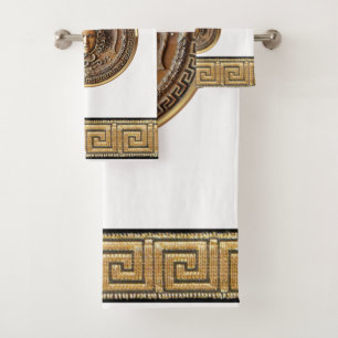 Greek Revival Medusa Bath Towel Set