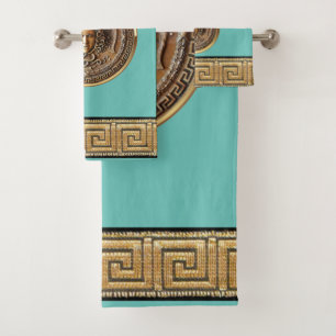Greek Revival Medusa Bath Towel Set