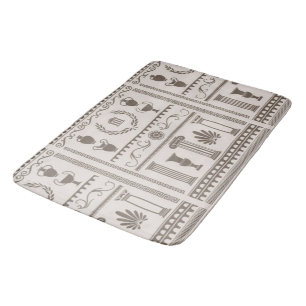 Greek Revival Motif Bath Mat