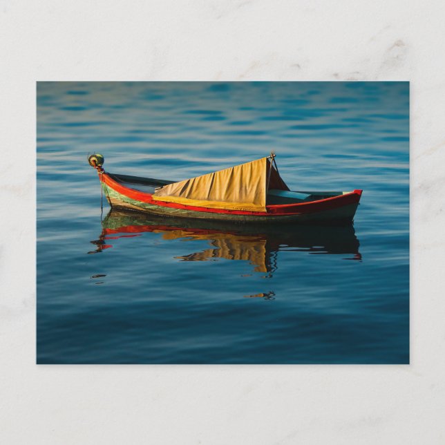 Greek Row Boat Postcard (Front)