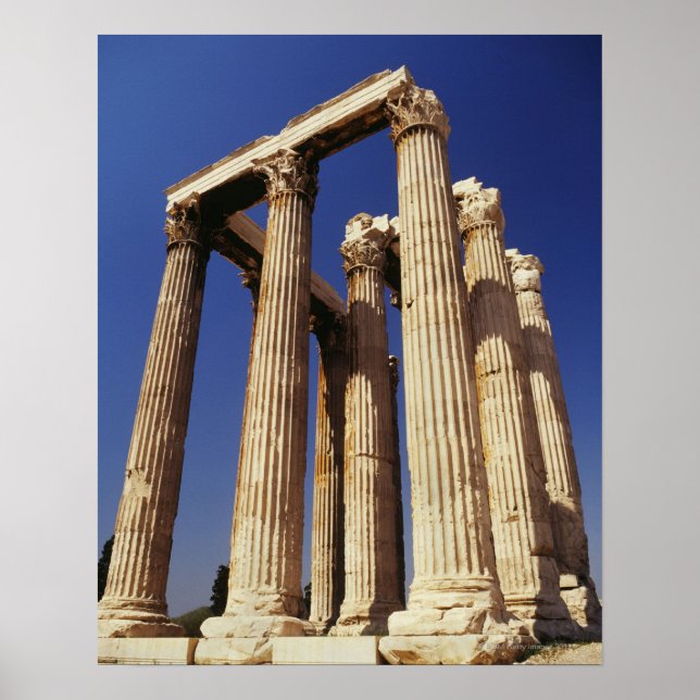 Greek ruins, Athens, Greece Poster (Front)