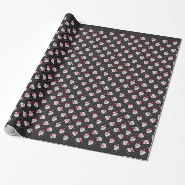 Greek Santa Claus #2 Wrapping Paper (Unrolled)
