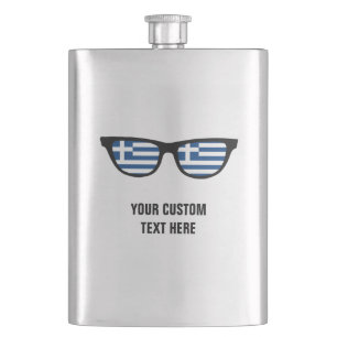 Greek Shades custom flask