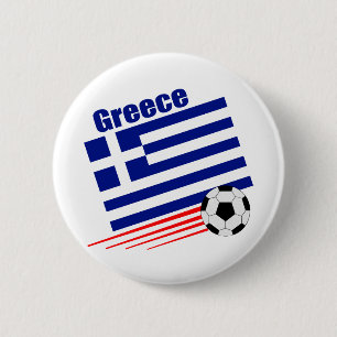 Greek Soccer Team 6 Cm Round Badge