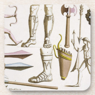 Greek soldiers, arms and armour, plate 38 from 'Le Coaster