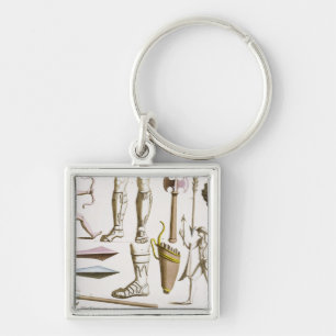 Greek soldiers, arms and armour, plate 38 from 'Le Key Ring