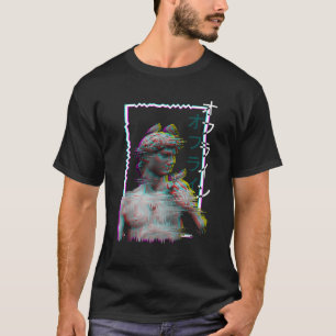 Greek Statue Ancient Vaporwave Aesthetic Synthwave T-Shirt