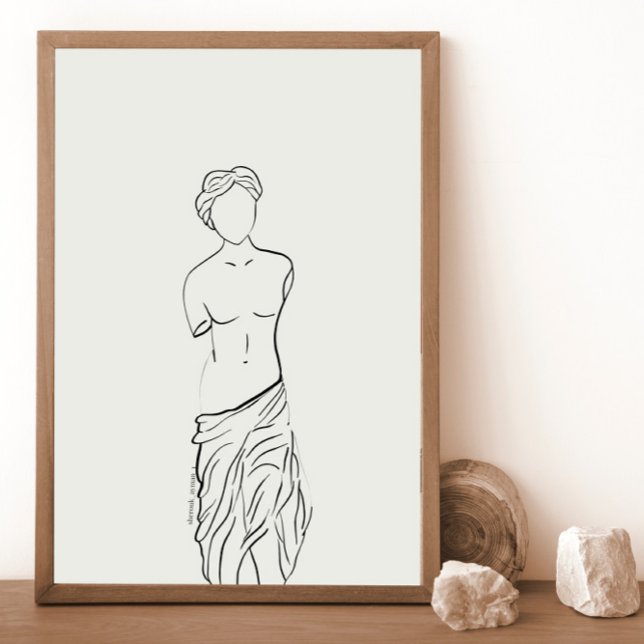 Greek Statue, Line Art Poster (Creator Uploaded)