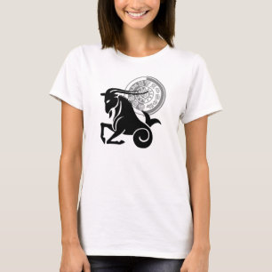 Greek style Capricorn Sea-goat graphic T-Shirt