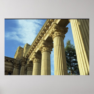 Greek Style Columns at the Palace of Fine Arts Poster