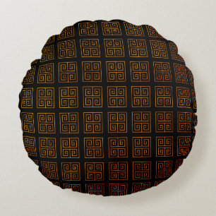Greek style round cushion