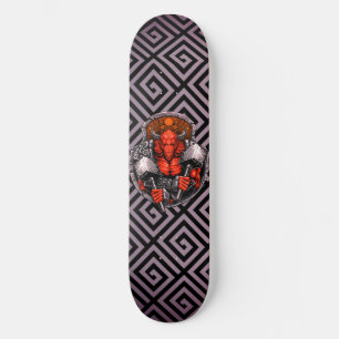 Greek Symbols Minotaur Warrior Beast Skateboard