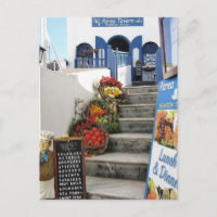 greek tavern on Santorini, Greece