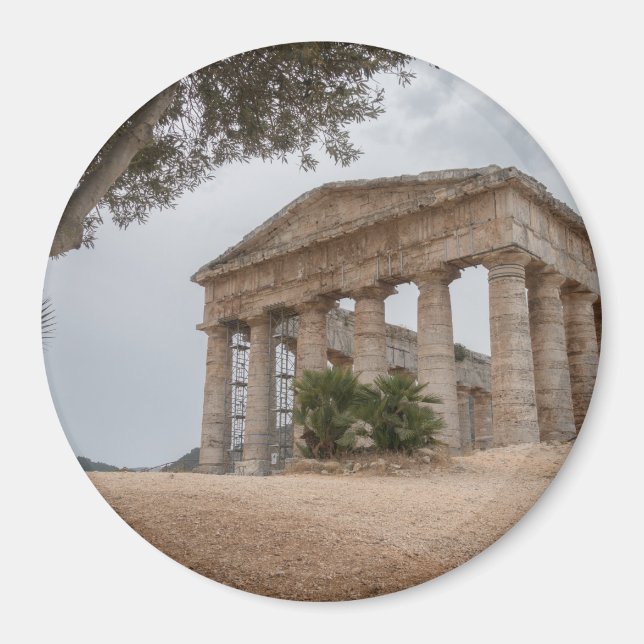 Greek temple at Segesta, Sicily Magnet (Front)