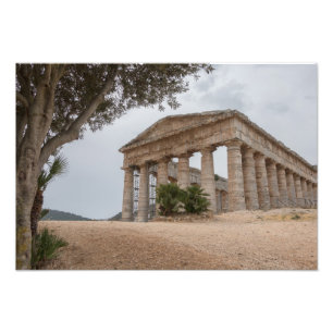 Greek temple at Segesta, Sicily Photo Print
