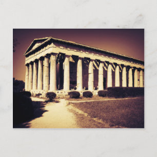 Greek temple in Athens Postcard